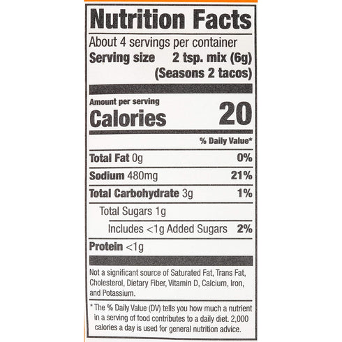 McCormick Street Taco Southwest Ranch Chicken Seasoning Mix, 0.87 oz Pack