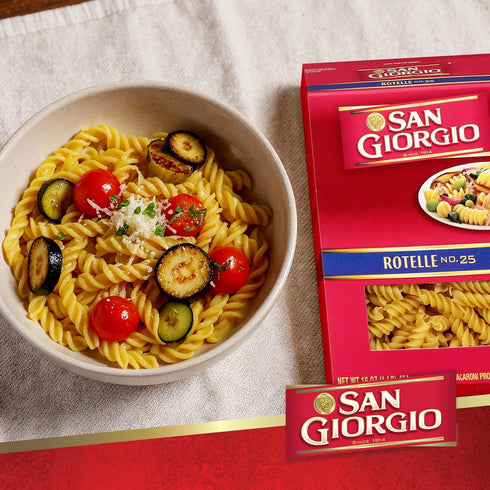 12-Pack (16 oz San Giorgio Rotelle Pasta, Each) Classic Wheel-Shaped Pasta for Fun & Flavorful Dishes