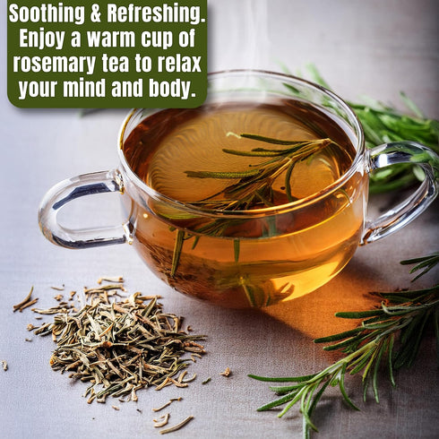 5oz Dried Rosemary Leaves Whole Rosmary Herb for Cooking, Tea, Hair Rinse & Seasoning Romero Seco, Dry Rosemarry