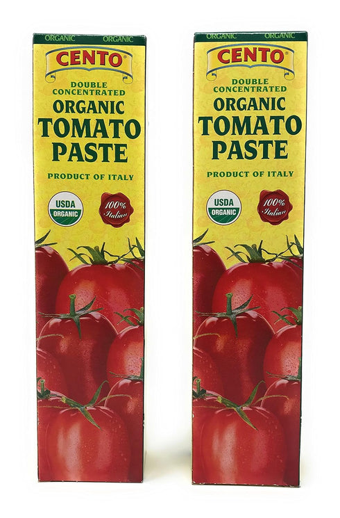 Cento 2/ 4.56 oz Double Concentrated ORGANIC Tomato Paste - tubes