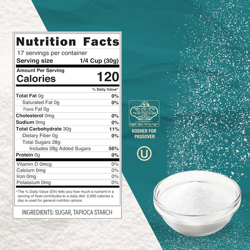 1 Pack 17.63oz Roots Circle Confectioners Sugar | Non GMO & Gluten-Free Powdered Sugar | Vegan & Kosher for Passover |