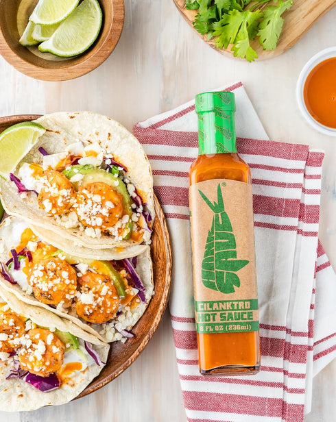 8.5 Oz (Pack 1) Cilanktro Hot Sauce By Hank Sauce - Versatile, Mild, Cayenne Pepper Sauce Infused With Fresh Garlic