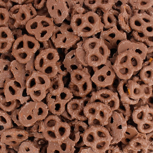 (3 Milk Chocolate Covered Pretzels - Sweet, Decadent, Dipped Milk Chocolate Pretzels - Bagged Bulk Sweet and Salty