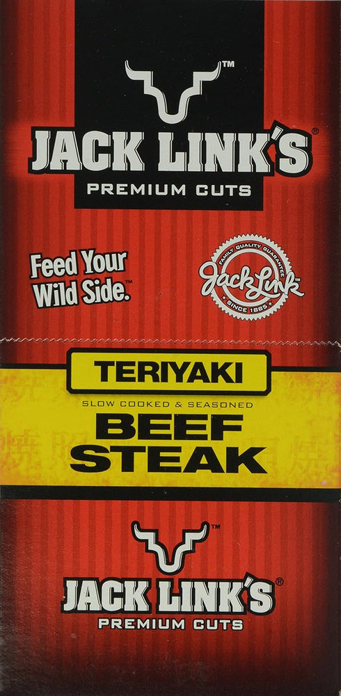 1-Ounce (Pack 12) Jack Link's Premium Cuts Beef Steak, Teriyaki
