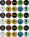 30 x Edible Cupcake Toppers, Wizarding World Inspired Collection of Edible Cake Decorations on Wafer Sheet