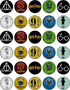 30 x Edible Cupcake Toppers, Wizarding World Inspired Collection of Edible Cake Decorations on Wafer Sheet