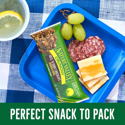 24 17.88 oz (12 Nature Valley Crunchy Granola Bars, Oats 'N Dark Chocolate, Bars, Pouches)