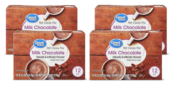 Great Value Cappuccino Coffee and Hot Drink Single Serve Pods, 12 Count (Hot Cocoa,