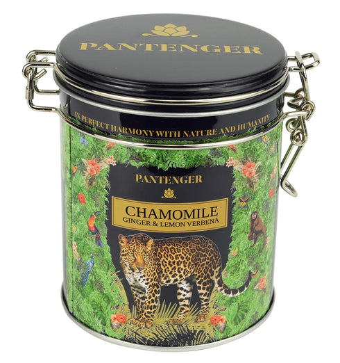 Organic German Chamomile & Ginger Herbal Tea - Loose Leaf Tea, 40 Servings, Calming and Digestive Caffeine Free