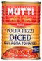 Mutti Diced Baby Roma Tomatoes, Vegan Friendly, Gluten Free & Non-GMO, 14