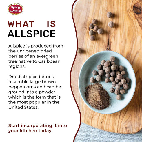 Spicy World Allspice Ground 16 Ounce - 1 Pound Value Pack of All Spice Powder
