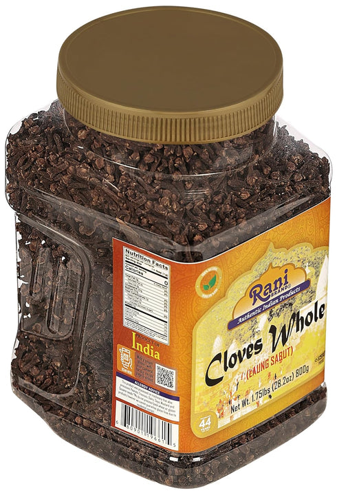 28oz (800g) Rani Cloves Whole (Laung) Great for Food, Tea, Pomander Balls and Potpourri, Hand Selected, Spice, Bulk PET