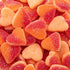 Peach Hearts Gummy Candy | 1-Pound Bag | Sweet and Sour Dye