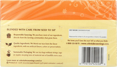 20 Bags2 Celestial Seasonings Herbal Tea Caffeine Free Sleepytime Peach - Tea