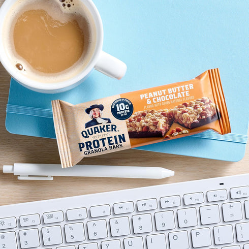 2 Pack, 10g 1.41 oz 20ct Quaker Protein Granola Bars, Flavor Variety Protein, Bars