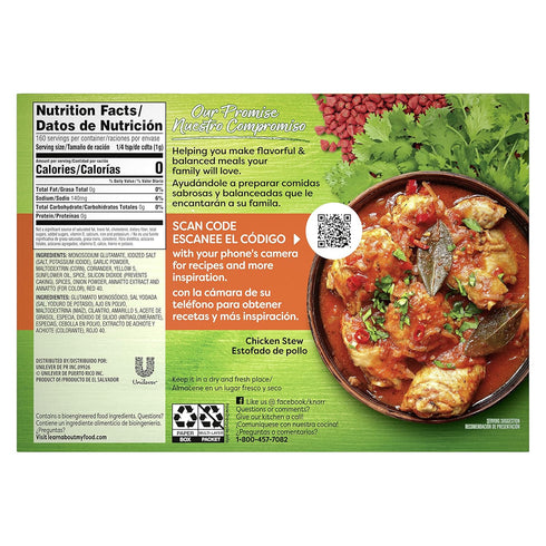 5.6 oz, 32 Count Knorr Sazn Flavorful Seasoning for Sauce, Meat, Poultry, Fish, Seafood, Stews, Rice, Beans, and Other