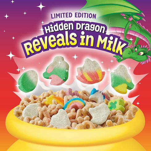 General Mills 10.5 OZ (Pack 3) Lucky Charms Gluten Free Cereal with Marshmallows, Kids Breakfast Cereal with Whole
