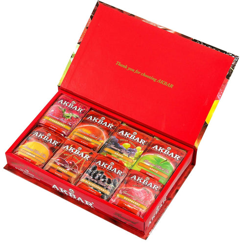 Akbar Premium Quality Tea Fruit Flavored Black Tea Bags 80 Bags in a