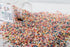 Sweet Evas SHIMMER Topper,Jimmies,Large,Bulk Candy,1.5 LBS Large,1.5 METALLIC PEARL RAINBOW SPRINKLES-Dairy