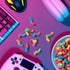 Gummy 18 oz (30 Trolli Mini Sour Brite Crawlers Candy, Cherry-Lemon, Strawberry-Grape & Orange-Lime, Sweet and Sour