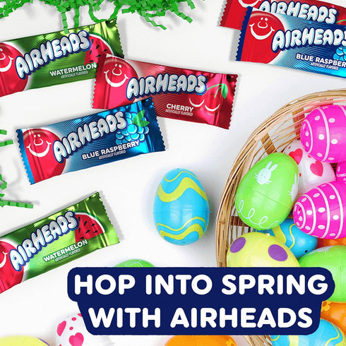 Pack, 80 Count (4-Pack) Airheads Mini Candy Bars, Taffy Variety Individually Wrapped Bulk Candy, Six Assorted Fruit