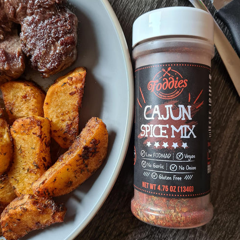 Foddies Cajun Spice Mix, Low FODMAP Seasoning, Gluten Free, Vegan, IBS Friendly