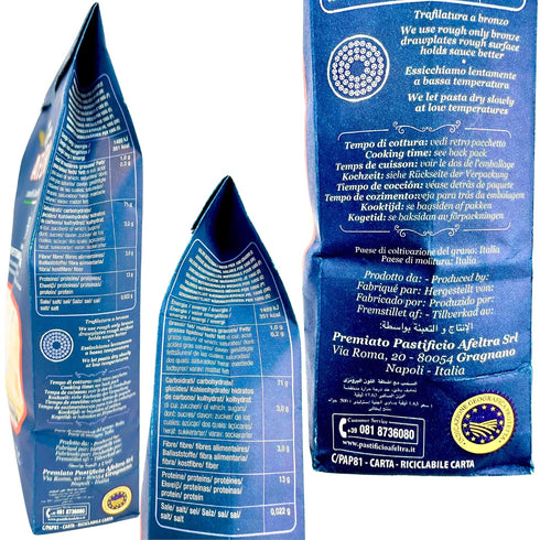 AFELTRA 17.6 oz. (500g)(Pack 2) Casarecce Pasta from Italy of Casareccia - Pasta di Gragnano IGP - Authentic Italian