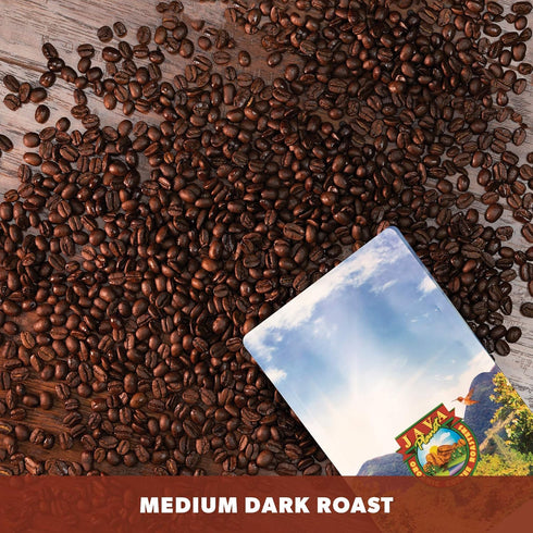 1LB Low Acid Organic Coffee Whole Bean, Mold-Free & Stomach Friendly by Java Planet, Coconut and Hazelnut, Medium Dark