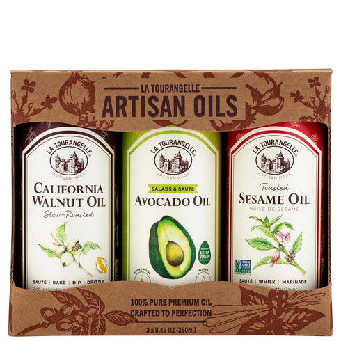 La Tourangelle, Favorites Trio of Oils - Roasted Walnut Oil, Avocado Oil,