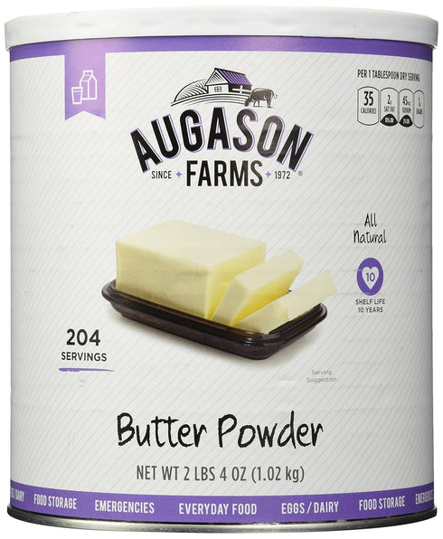 Butter Powder Mix Can Emergency Food Supply, 510 Servings, 10 Year Shelf