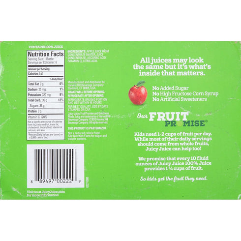 10 6 (Pack 4) Juicy Juice Apple, Ounce, Bottles