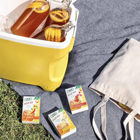 Packets 6 Count (Pack 4) LEMON ICED TEA MIX by TRUE LEMON | Instant Powdered Drink That Quench YOUR Thirst, Mouth