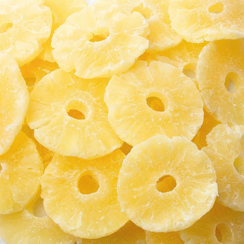 4 Lbs, SO2 64 Oz Dehydrated Pineapple Ring Slice Low Sugar, NO (NO SULPHUR), Natural, Fresh Sweet Dried Tropical