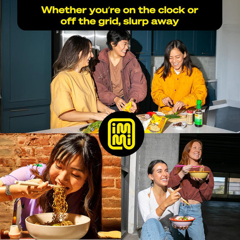 immi 6-Pack Tom Yum Shrimp Ramen Bright, Zesty Flavor with More Protein Vegan, High Protein Ramen Noodles Low Carb