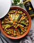Simmer 12 oz Mina Tagine Moroccan Chicken Sauce, - Classic Ginger Saffron Made with Turmeric, Lemon & Olive Oil, Tagine