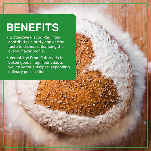 2 (32 Jiva Organic Ragi Flour Pound Bag ounce) - Finger Millet Flour