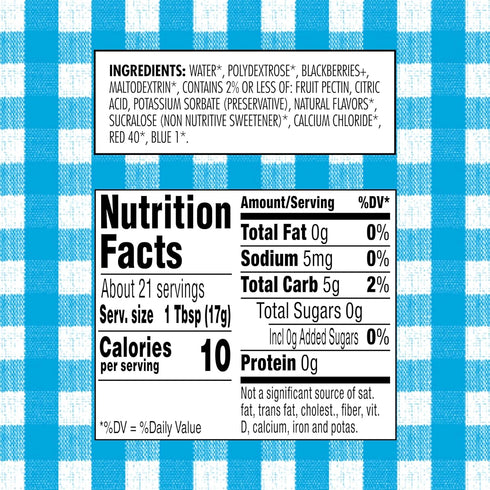 12.75 Smucker's Sugar Free Seedless Blackberry Jam, Ounces