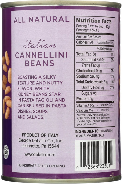 14 OZ DELALLO Cannellini Beans
