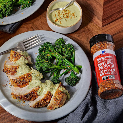 McCormick Roasted Garlic Cayenne Pepper with Onion and Himalayan Pink Salt, 5.51 oz All Purpose Seasoning