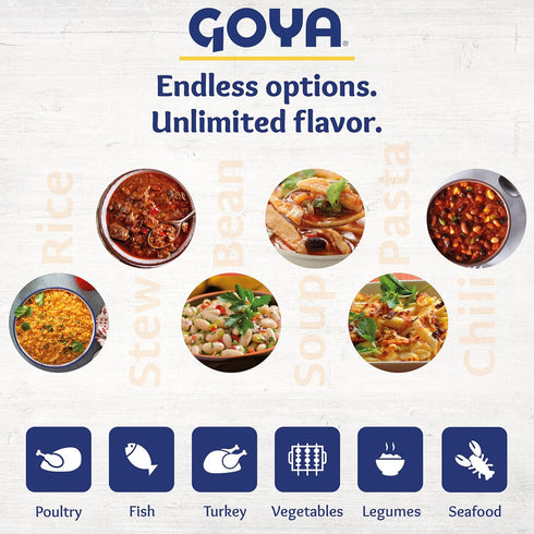 16oz. (Pack 2) Large Lima Beans by Goya, Butter Beans, Whole Dried Beans, Gigante Beans, Rich in Fiber, Nutritious