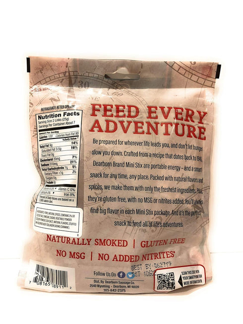 Dearborn Sausage 6 oz. (1 pack) Dearborn Brand - Hot & Spicy Mini Sticks