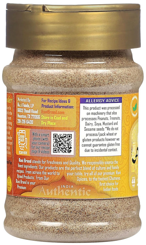 Rani Flax Seeds Powder, 2.6oz (75g) PET Jar, All Natural, Gluten Friendly, Non-GMO, Vegan
