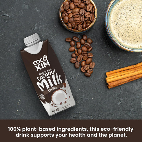 11 oz (Pack 12) 100% COCOXIM Ready to Drink Coffee Coconut Milk of | Vegan & Plant Based | Halal & Kosher Certified |