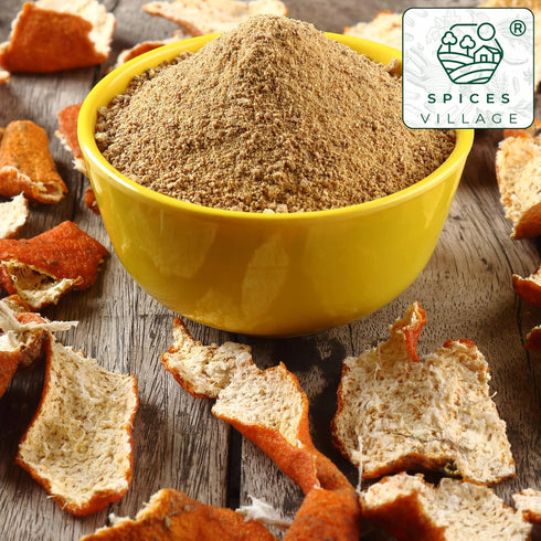 SPICES VILLAGE Orange Peel Powder, 4 oz Fresh Dried Zest and Rind for Cooking, Baking & Herb Tea