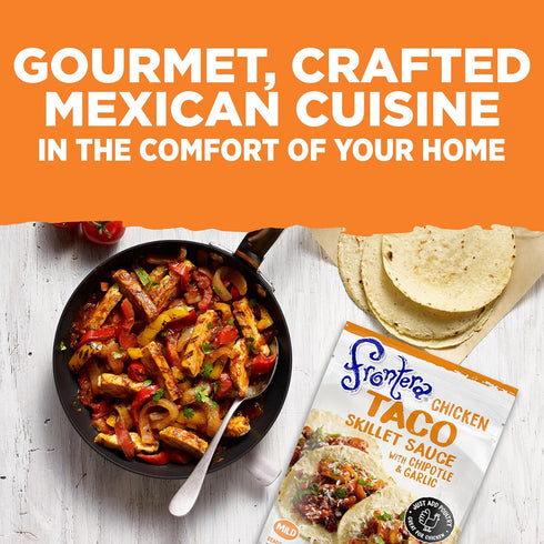 Frontera 8 oz. Chicken Taco Skillet Sauce with Chipotle and Garlic, Mild