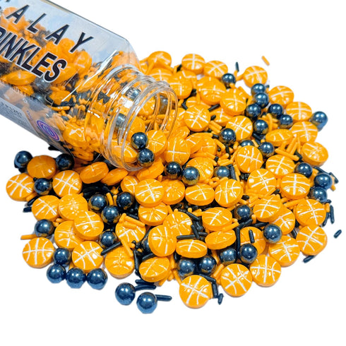 3.53OZ Gevog Football for Baking Edible Sugar Sprinkles for Ice Cream,Cakes, Dessert.Cookies & Cupcakes Decorations