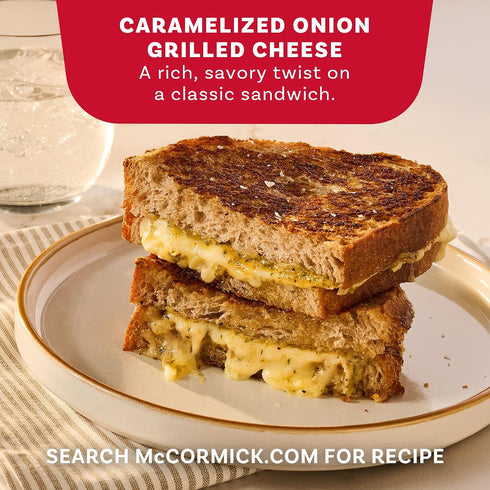4.66 oz McCormick Seasoning, Caramelized Onion, Signature Seasonings, No Artificial Flavors, No MSG Added, Sweet