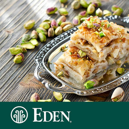 4 oz Eden Organic Pistachios, Shelled, Roasted, and Misted with Sea Salt, California Grown