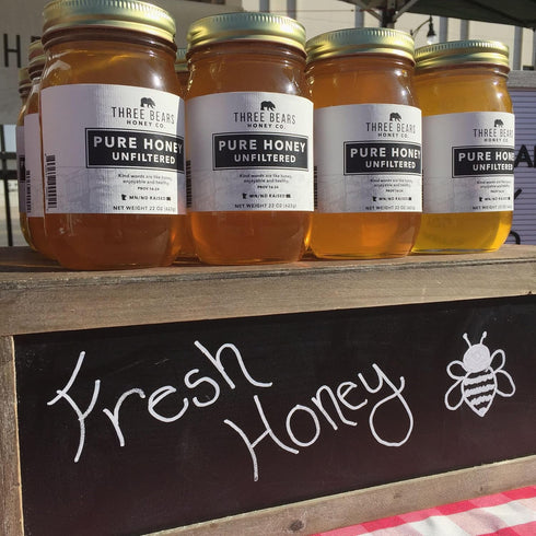 generic 22oz THREE BEARS Honey Co. | PURE HONEY Unfiltered from Minnesota/North Dakota