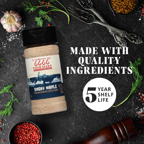 FOUR SIXES 6666 6.7 (Pack 6) Smoky Maple Seasoning, Ounce